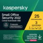 Kaspersky Small Office Security 25 dispositivos 3 Server 1 año