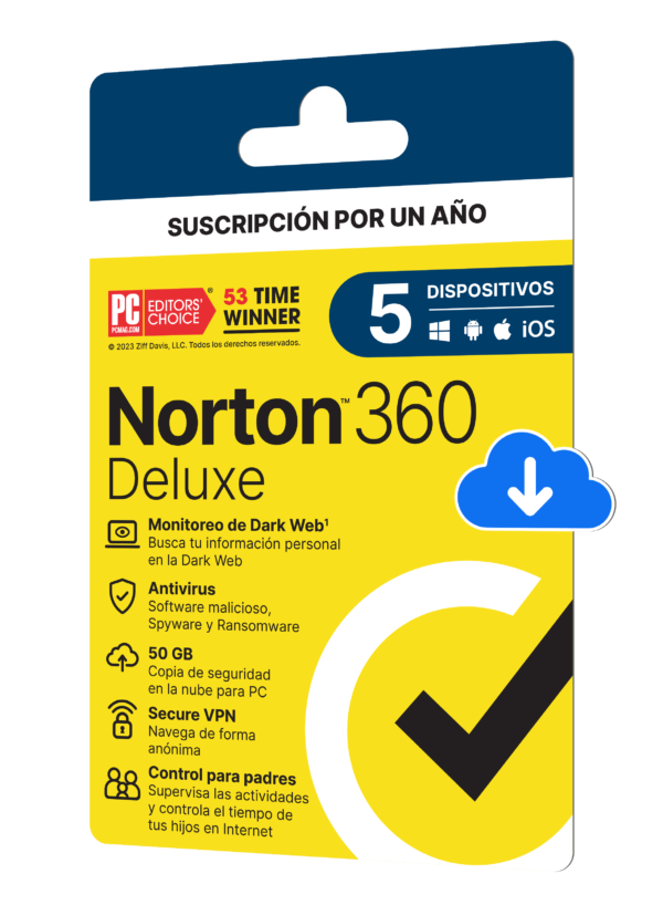 NORTON 360 DELUXE 5 DISPOSITIVOS 1 AÑO - Imagen 3