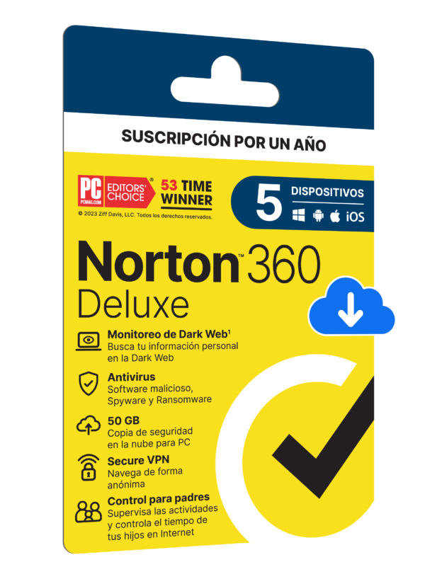 NORTON 360 DELUXE 5 DISPOSITIVOS 1 AÑO - Imagen 2