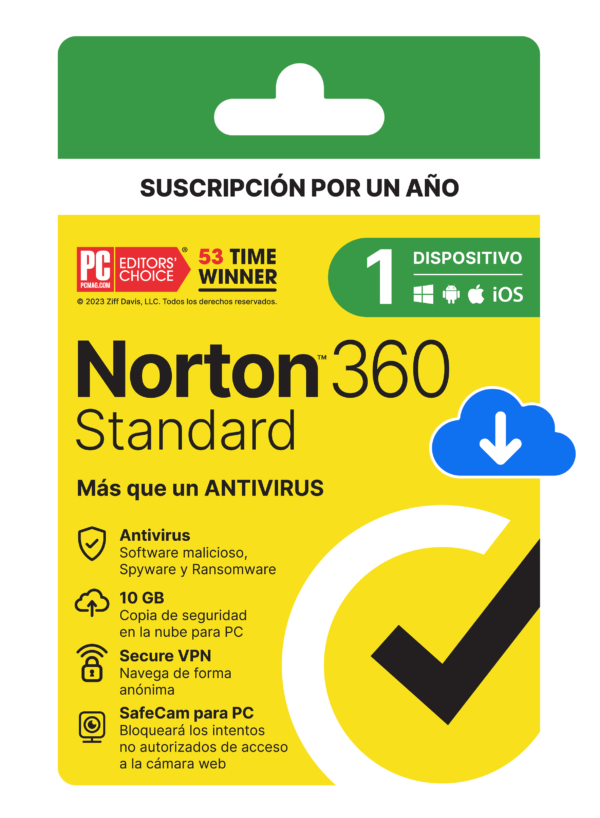 NORTON 360 STANDARD 1 DISPOSITIVO 1 AÑO