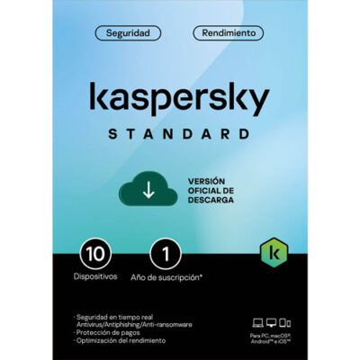 Kaspersky Standard 10 dispositivos 1 año